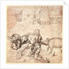 Study for an engraving of the Prodigal Son by Albrecht Dürer or Duerer