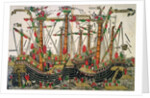 Battle of Zonchio, 1499 by Italian School