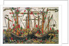 Battle of Zonchio, 1499 by Italian School