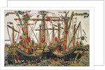 Battle of Zonchio, 1499 by Italian School
