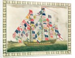 A King's Ship dressed with the colours of different nations, 6th October 1794 by English School