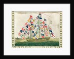 A King's Ship dressed with the colours of different nations, 6th October 1794 by English School