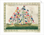 A King's Ship dressed with the colours of different nations, 6th October 1794 by English School