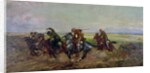 Polish Lancers attacking Russians, 1920 by Leonard Winterowski