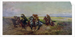 Polish Lancers attacking Russians, 1920 by Leonard Winterowski