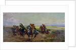 Polish Lancers attacking Russians, 1920 by Leonard Winterowski