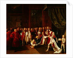 Queen Anne and the Knights of Garter, c.1725 by Pierre Angelis or Angillis