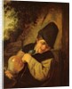 A Peasant Holding a Jug and a Pipe, c.1650-55 by Adriaen Jansz. van Ostade