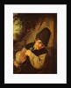 A Peasant Holding a Jug and a Pipe, c.1650-55 by Adriaen Jansz. van Ostade