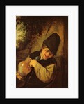 A Peasant Holding a Jug and a Pipe, c.1650-55 by Adriaen Jansz. van Ostade