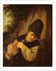 A Peasant Holding a Jug and a Pipe, c.1650-55 by Adriaen Jansz. van Ostade