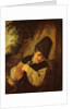 A Peasant Holding a Jug and a Pipe, c.1650-55 by Adriaen Jansz. van Ostade