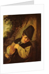 A Peasant Holding a Jug and a Pipe, c.1650-55 by Adriaen Jansz. van Ostade