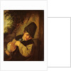 A Peasant Holding a Jug and a Pipe, c.1650-55 by Adriaen Jansz. van Ostade