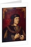 Portrait of King Richard III by English School