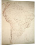 Outlines of the Physical and Political divisions of South America, 1810 by Aaron Arrowsmith