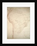 Outlines of the Physical and Political divisions of South America, 1810 by Aaron Arrowsmith