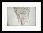 Map of Southern India, 1816 by English School