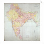 Map of India, 1865 by English School