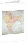 Map of India, 1865 by English School