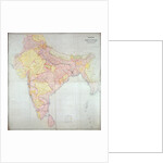 Map of India, 1865 by English School