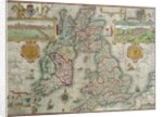 Map of the Kingdom of Great Britain and Ireland, 1610 by Jodocus Hondius