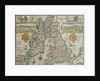 Map of the Kingdom of Great Britain and Ireland, 1610 by Jodocus Hondius