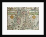 Map of the Kingdom of Great Britain and Ireland, 1610 by Jodocus Hondius