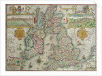Map of the Kingdom of Great Britain and Ireland, 1610 by Jodocus Hondius