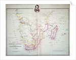 Map of South Africa illustrating Dr. Livingstone's discoveries by School English