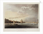 A View of London from the Thames, 1809 by T. & Pugin A.C. (1762-1832) (after) Rowlandson