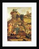 Moses brings forth water out of the rock, c.1500 by Filippo (and workshop) Lippi