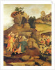 Moses brings forth water out of the rock, c.1500 by Filippo (and workshop) Lippi