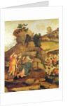 Moses brings forth water out of the rock, c.1500 by Filippo (and workshop) Lippi