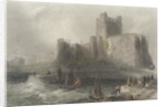 View of Carrifergus Castle by William Henry Bartlett