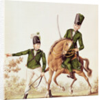 Man and Huzzar of the Queen's Rangers by School English