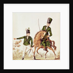 Man and Huzzar of the Queen's Rangers by School English