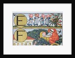 E-F,from an Alphabet based on Nursery Rhymes by Walter Crane