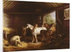 Inside a Stable by George Morland