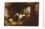 Inside a Stable by George Morland