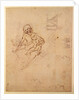 Studies for a Virgin and Child and of Heads in Profile and Machines, c.1478-80 by Leonardo da Vinci
