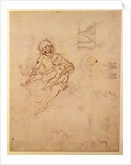 Studies for a Virgin and Child and of Heads in Profile and Machines, c.1478-80 by Leonardo da Vinci