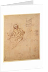 Studies for a Virgin and Child and of Heads in Profile and Machines, c.1478-80 by Leonardo da Vinci