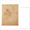 Studies for a Virgin and Child and of Heads in Profile and Machines, c.1478-80 by Leonardo da Vinci