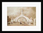 The Proposed Triumphal Arch from Portland Place to Regent's Park, 1820 by John Martin