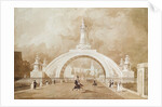 The Proposed Triumphal Arch from Portland Place to Regent's Park, 1820 by John Martin