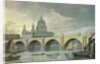 South West view of St Pauls Cathedral and Blackfriars Bridge, 1810 by George Fennel Robson