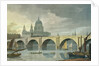 South West view of St Pauls Cathedral and Blackfriars Bridge, 1810 by George Fennel Robson
