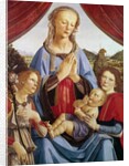 The Virgin and Child with Two Angels, c.1470's by Andrea del Verrocchio