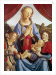 The Virgin and Child with Two Angels, c.1470's by Andrea del Verrocchio